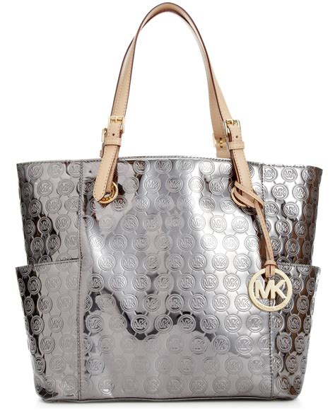 michael kors logo handbags|michael kors signature tote strap.